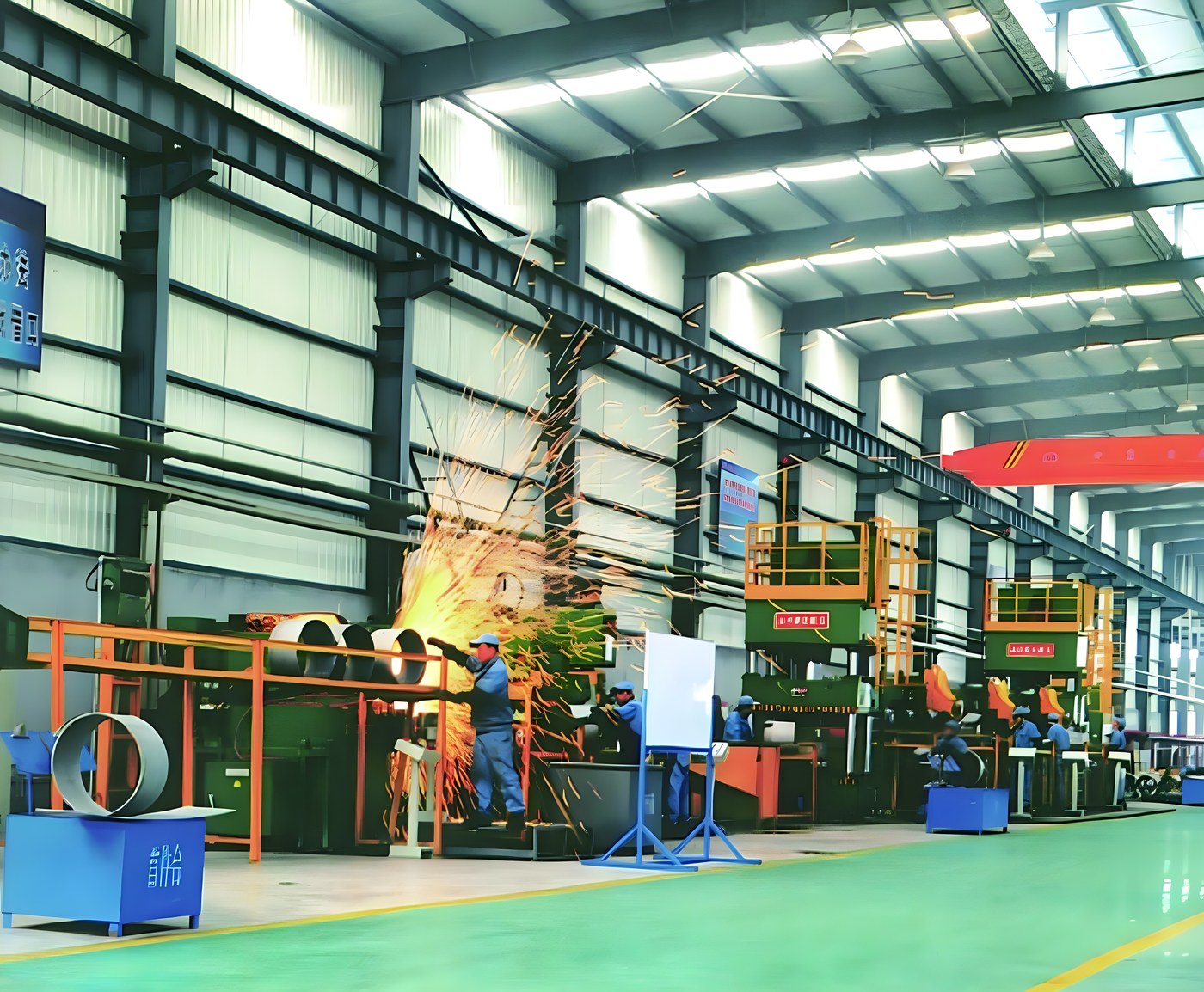Rim forming line
